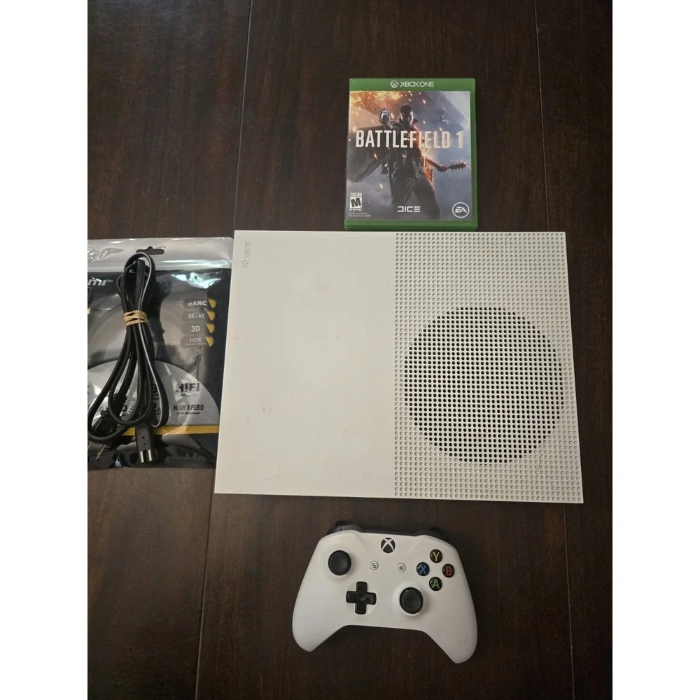 Microsoft Xbox One S 1TB Console Bundle w/ Wireless Controller And Game